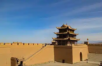 Jiayuguan Great Wall on China Silk Road