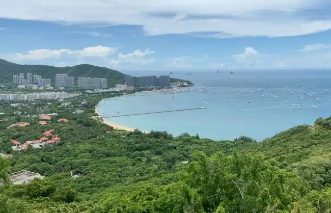 view from Sanya Luhuitou Park