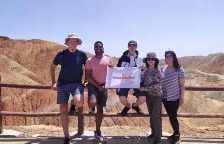 China Silk Road tours to Zhangye Rainbow Mountain