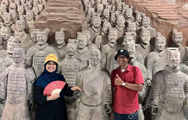 The Terracotta Warriors are as tall as a real person