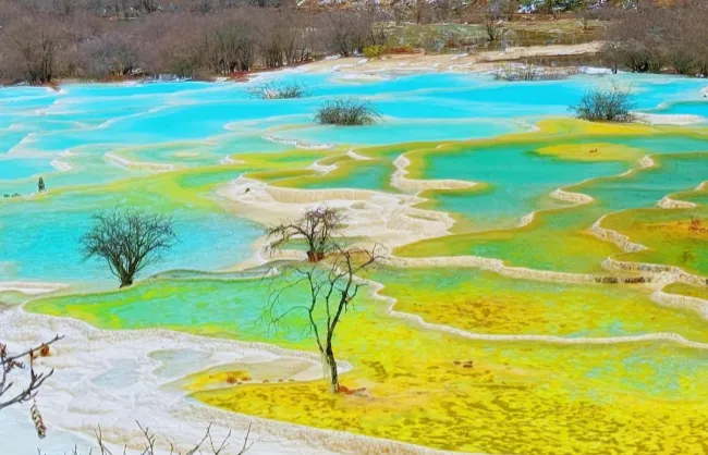 Five-Colored Pond in Huanglong