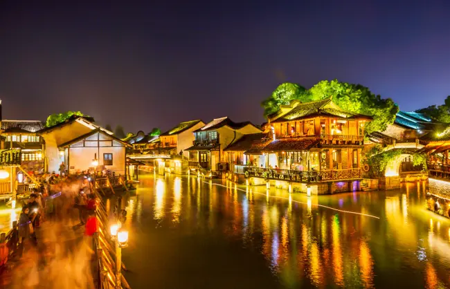 Haznghou Wuzhen Water Town Night View