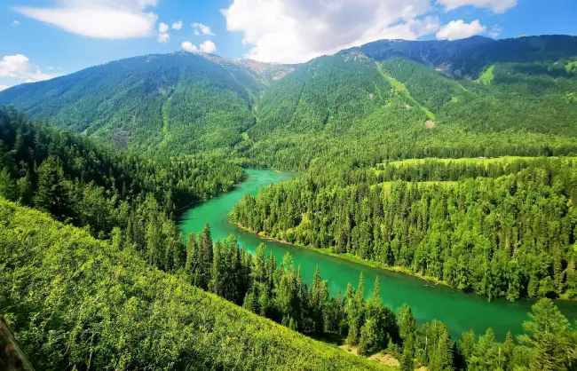 Xinjiang Kanas Moon Bay